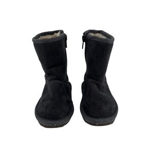 Harper Canyon Gray Suede Faux Fur Boots Size 5 Girl's